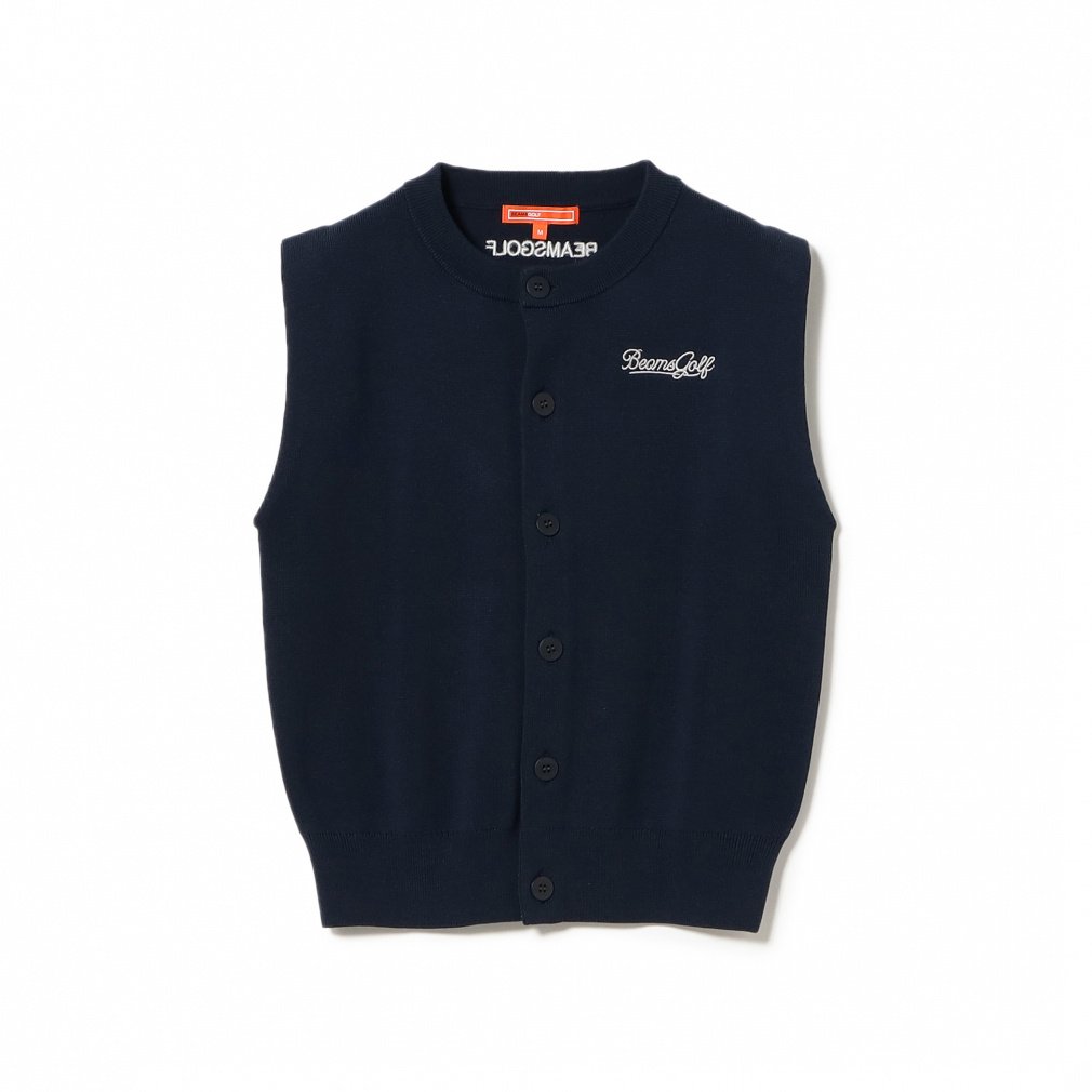 【美品】ビームスゴルフ BEAMS GOLF レディース ベスト M ビームスゴルフ レディース ゴルフウェア ベスト 秋 冬 ORANGE