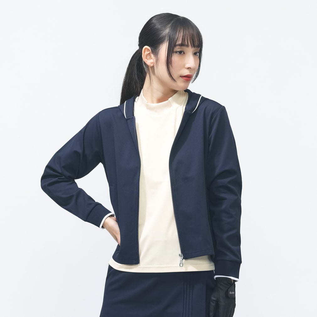 ティゴラ レディース ゴルフウェア 長袖トレーナー 春 夏 フルZIP