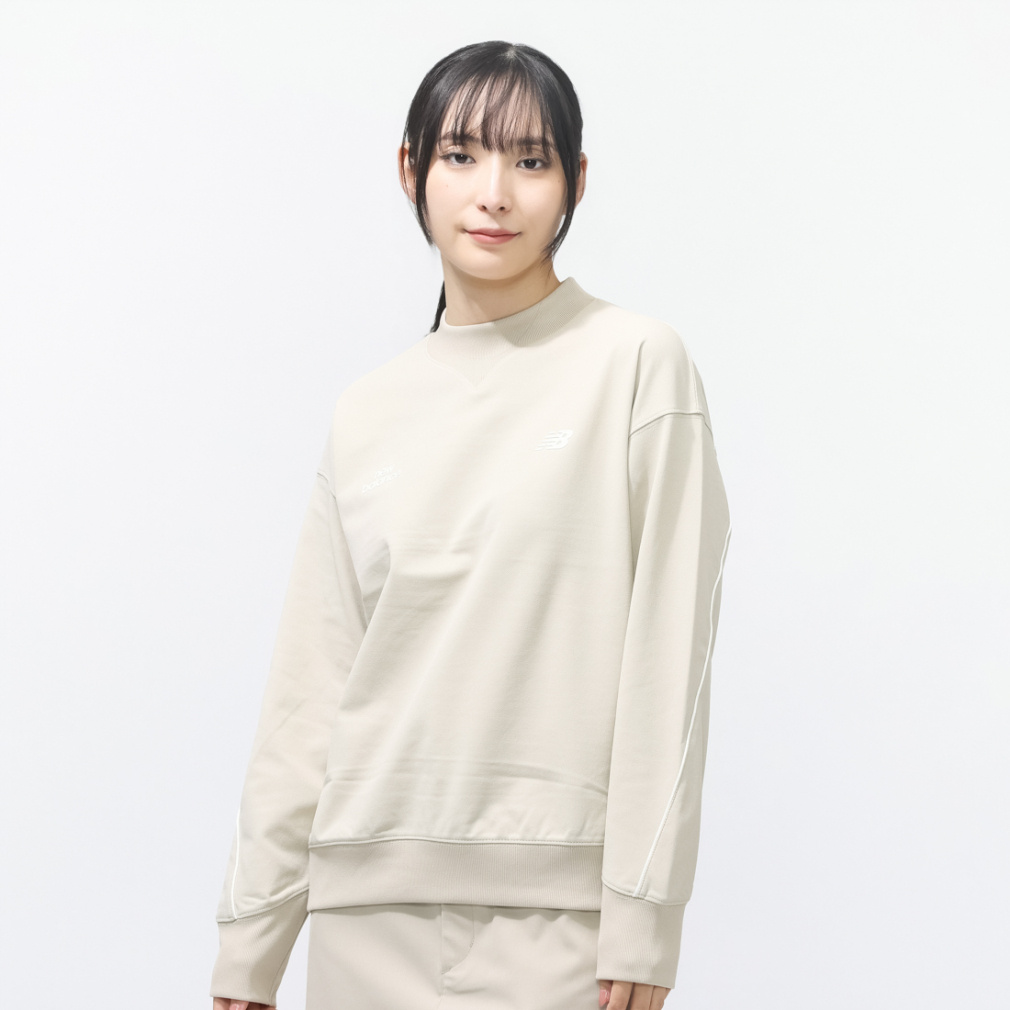 SWEAT MOCK NECK PULLOVER 0126162502(ベージュ-M)