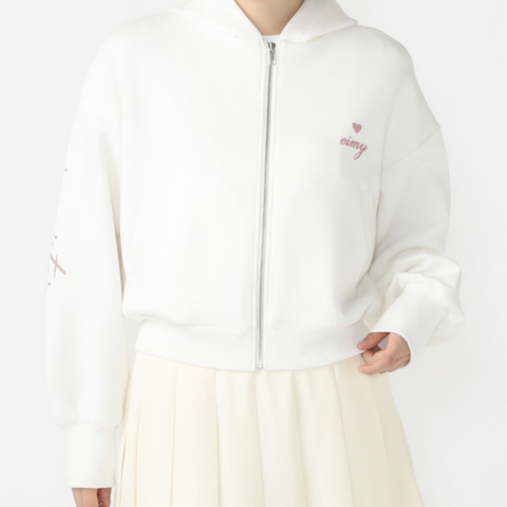 エイミーゴルフ レディース ゴルフウェア 長袖トレーナー 春 夏 eimyロゴマシュマロパーカー (1624102009) EIMY GOLF