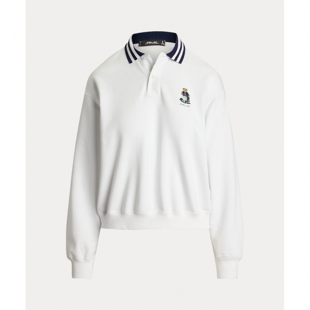 ラルフローレン レディース ゴルフウェア 長袖トレーナー 秋 冬 Polo ベア フリース ロングスリーブ ポロシャツ (FW24-2618) RALPH LAUREN