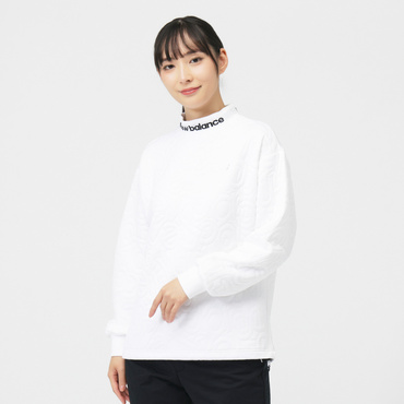 TEXTURED MOCK NECK PULLOVER 0125262505(ホワイト-L)