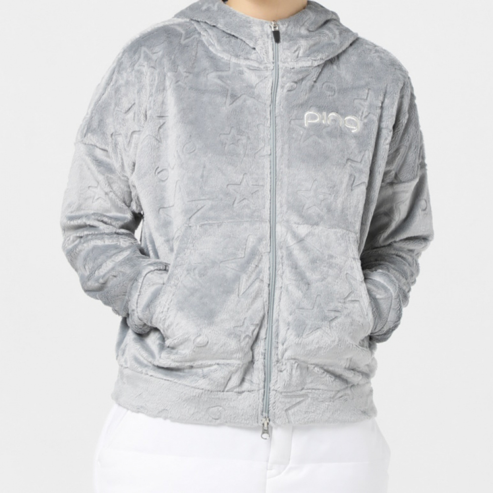 ピン レディース ゴルフウェア 長袖トレーナー 秋 冬 23FWベロアフーディー (6223242002) PING