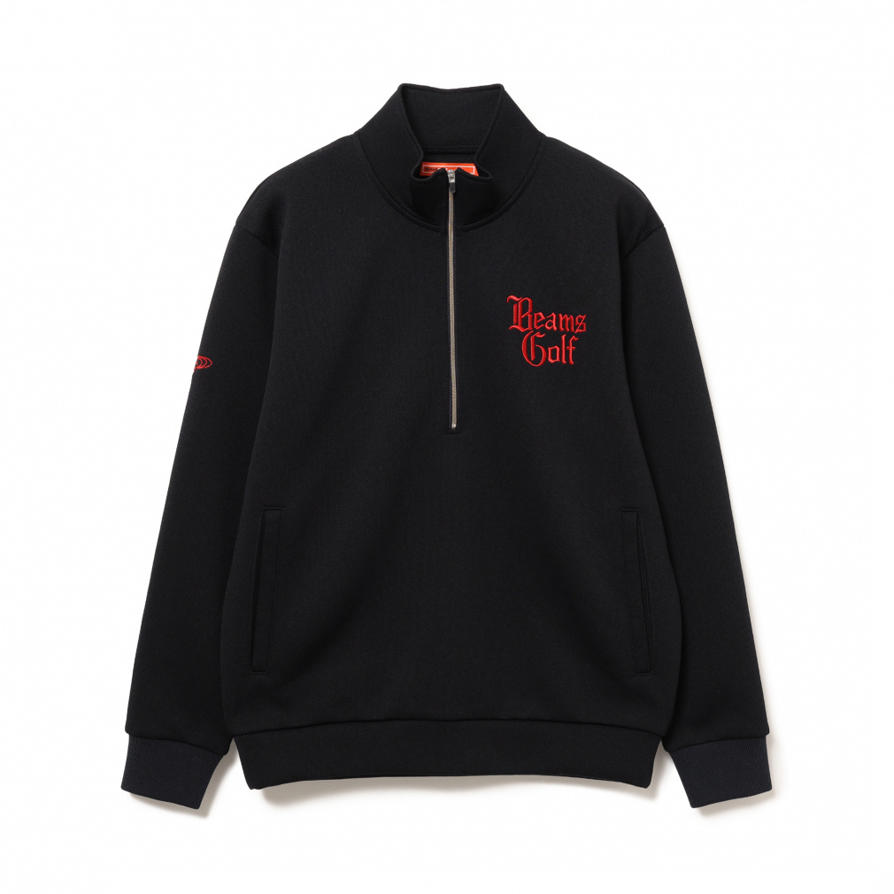ビームスゴルフ レディース ゴルフウェア 長袖トレーナー 秋 冬 ORANGE LABEL / ハニカムダンボール ハーフジップ プルオーバー (83130089803) BEAMS GOLF