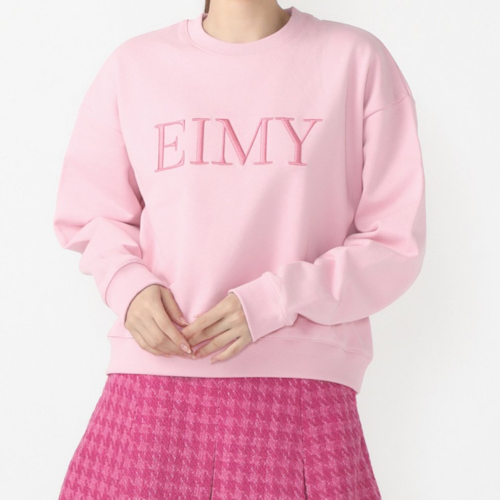 エイミーゴルフ レディース ゴルフウェア 長袖トレーナー 秋 冬 EIMYロゴオーバースウェット (1624412011) EIMY GOLF