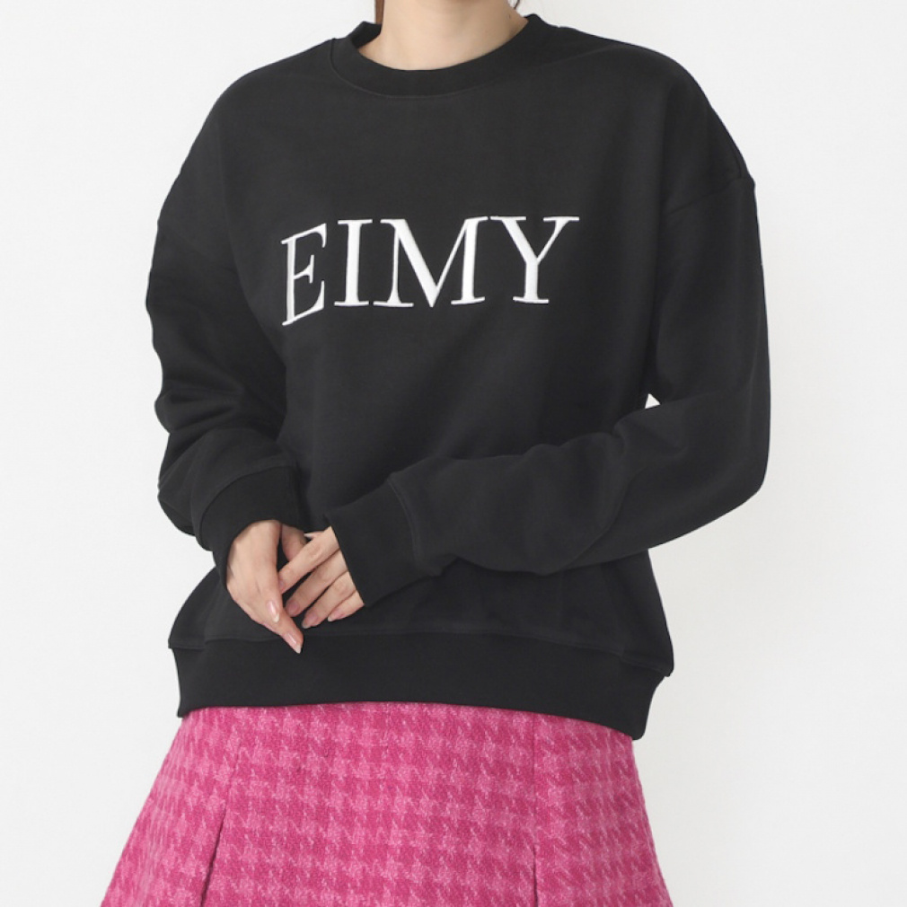 エイミーゴルフ レディース ゴルフウェア 長袖トレーナー 秋 冬 EIMYロゴオーバースウェット (1624412011) EIMY GOLF
