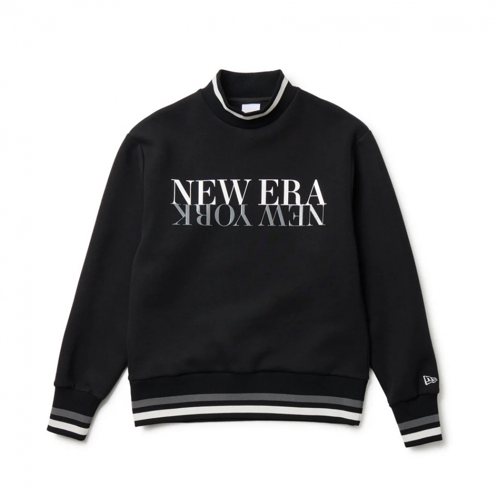 ニューエラ レディース ゴルフウェア 長袖トレーナー 秋 冬 GFW TECH SWEAT MOC NECK BLK (14669787) NEW ERA