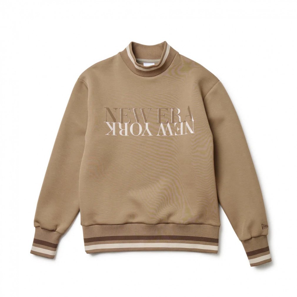 ニューエラ レディース ゴルフウェア 長袖トレーナー 秋 冬 GFW TECH SWEAT MOC NECK BEI (14669788) NEW ERA