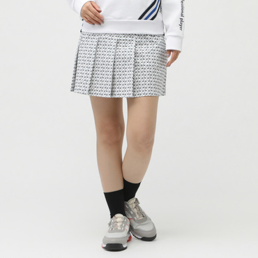 TEXBRID格子 スカート ボール＆クラブ柄プリント 0554234706