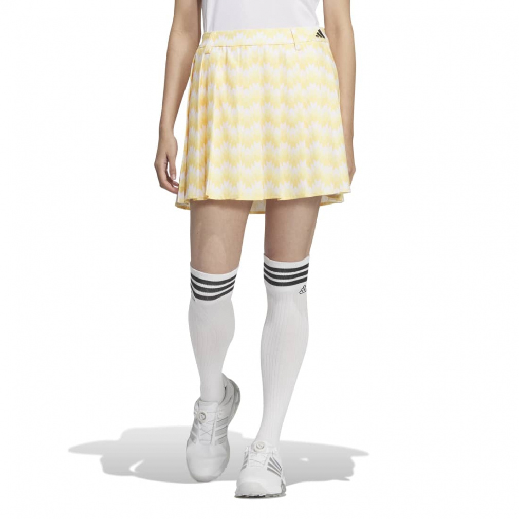 アディダスゴルフ 一体型ぺチパンツ付きウール混フロントタックスカート ゴルフウェア レディース ゴルフ女子 CURUCURU