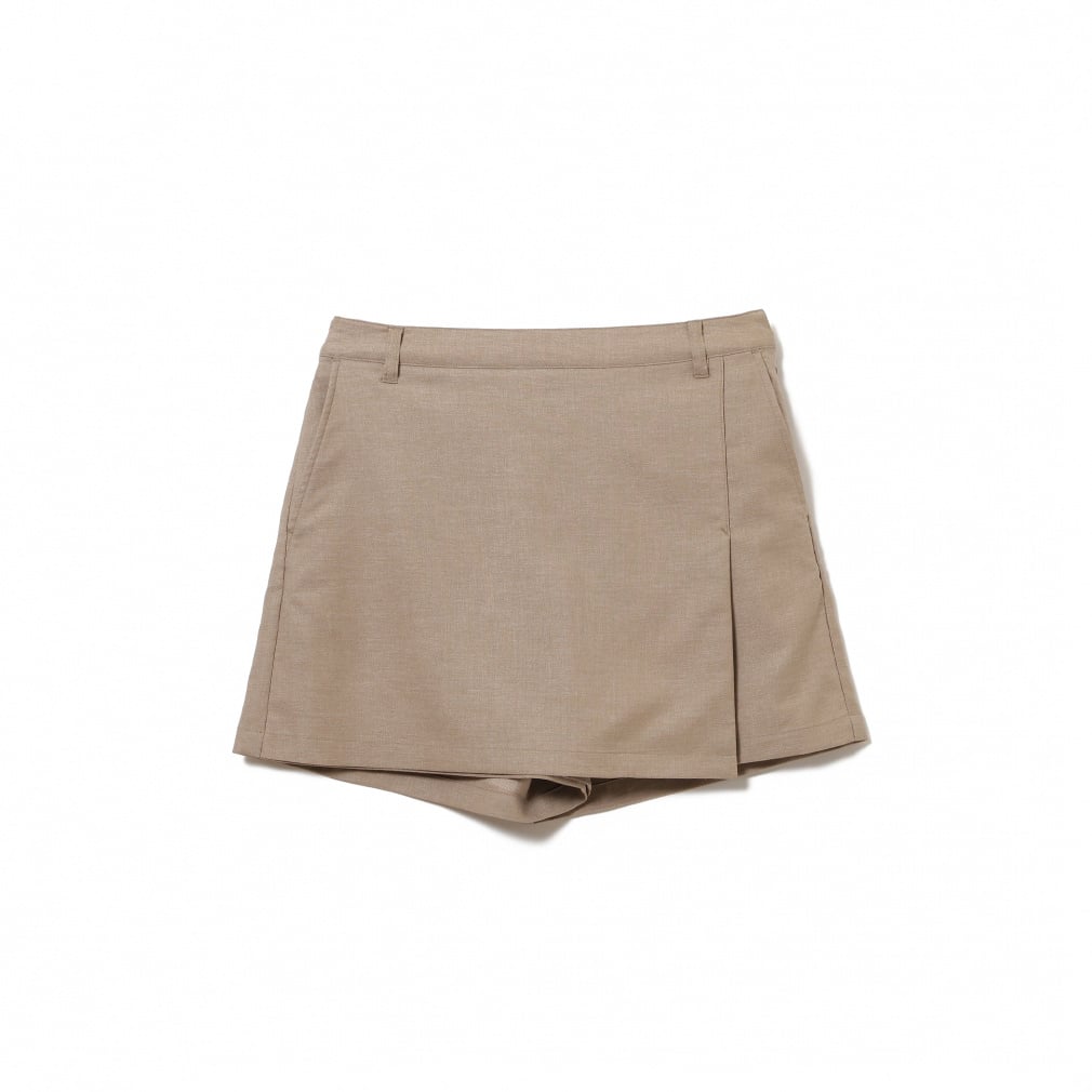リネンライクラップキュロットスカート 8328000580(ベージュ-S)