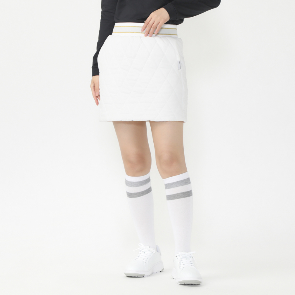 ティゴラ レディース ゴルフウェア ウインドスカート 秋 冬 中綿ストレッチニットスカート ストレッチ 撥水 防風 発熱綿 防寒対策 (TR-1B2884NSK) TIGORA