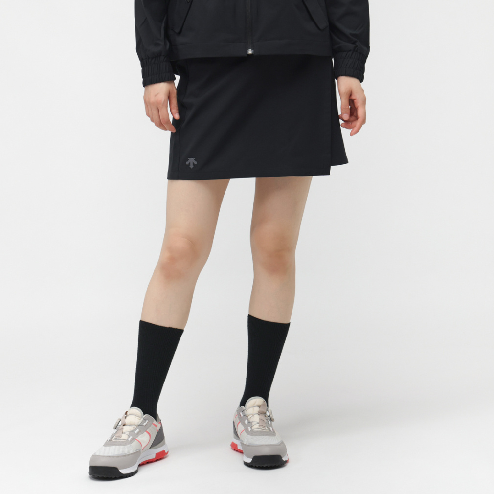 デサント ゴルフ レディース ゴルフウェア スカート 秋 冬 耐久はっ水