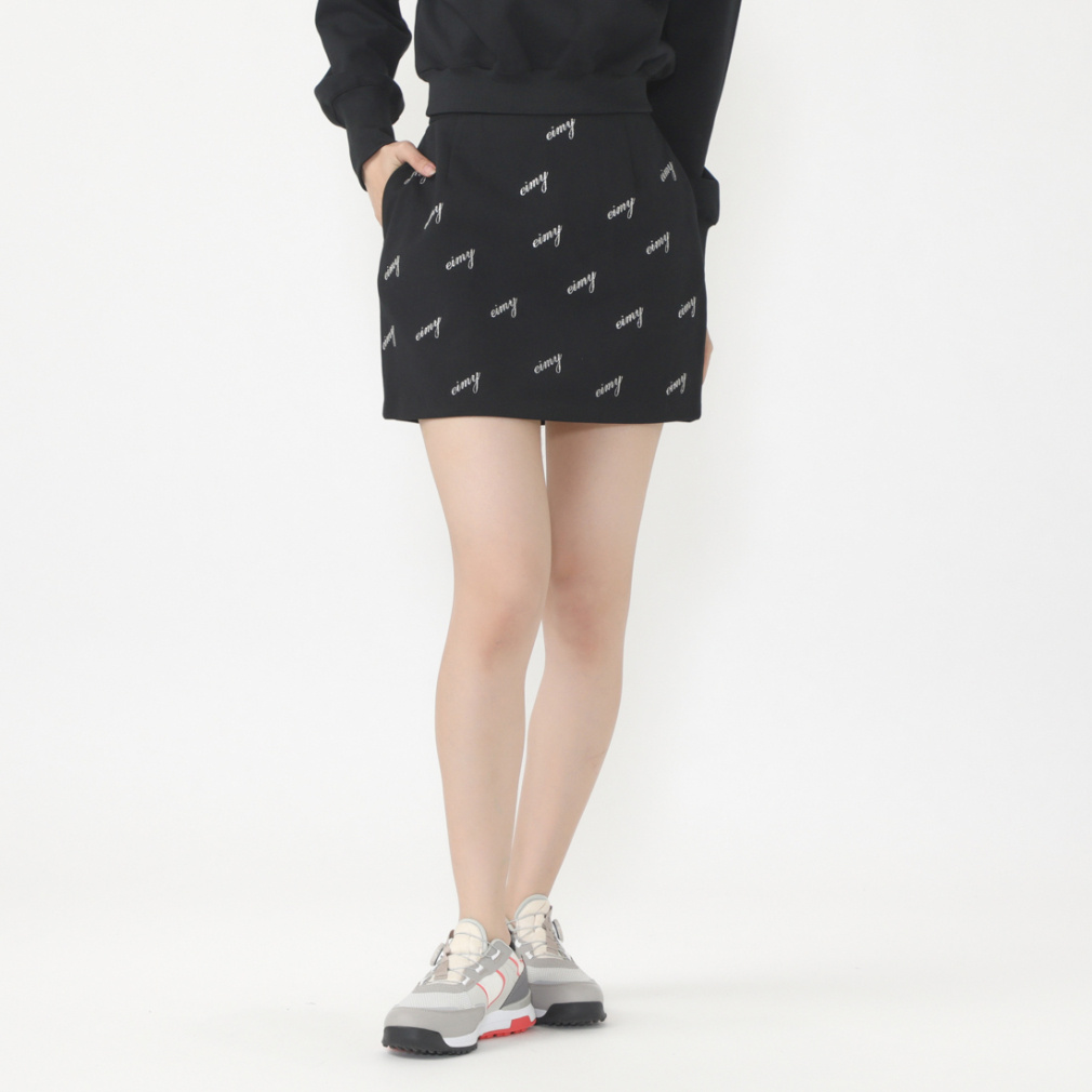 eimy glitter ミニスカート 1624421014(ブラック-S)