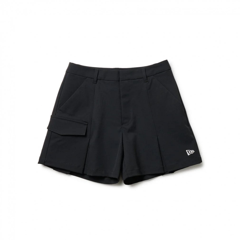 j[G fB[X StEFA V[gpc H ~ GFW PLEATS SHORT PANTS BLK (14669797) NEW ERA