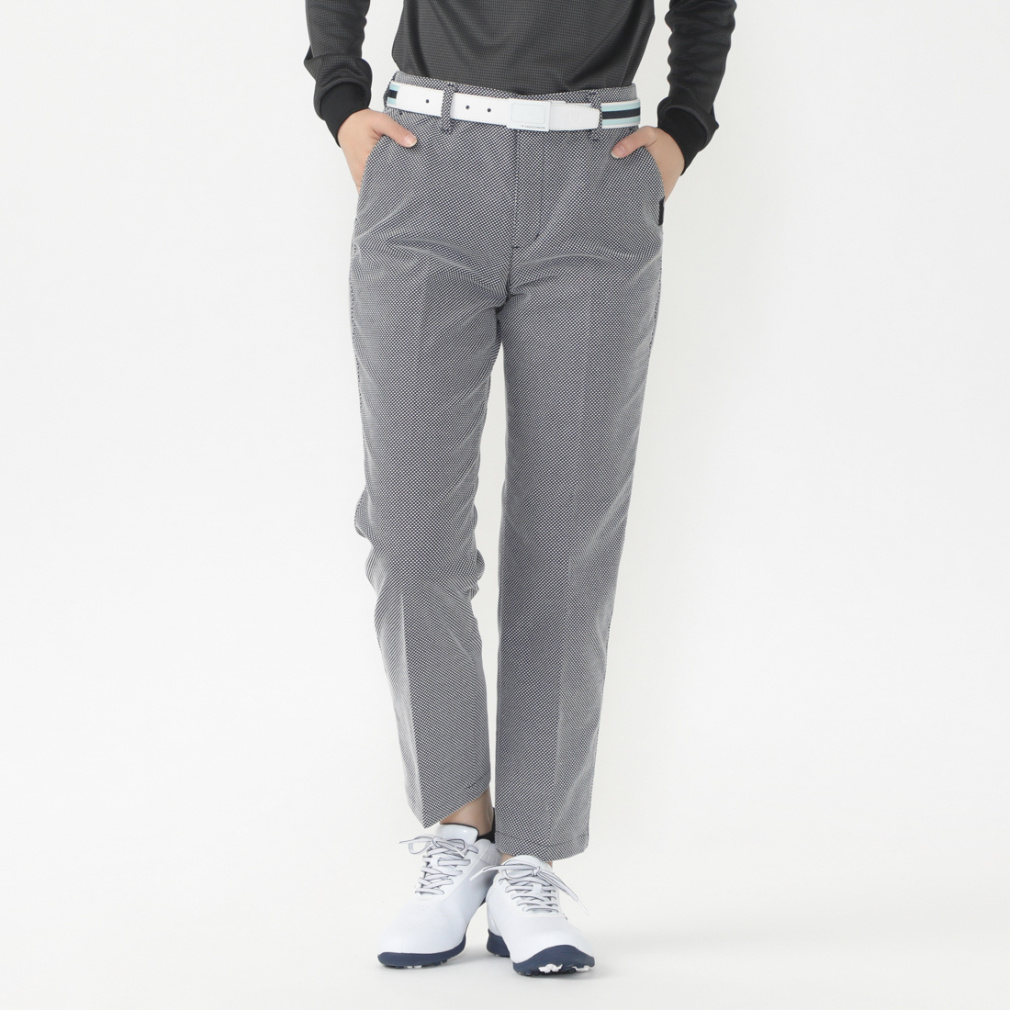 変形千鳥ドビーパンツ 変形千鳥柄 ストレッチ UVカット TR-1B2854