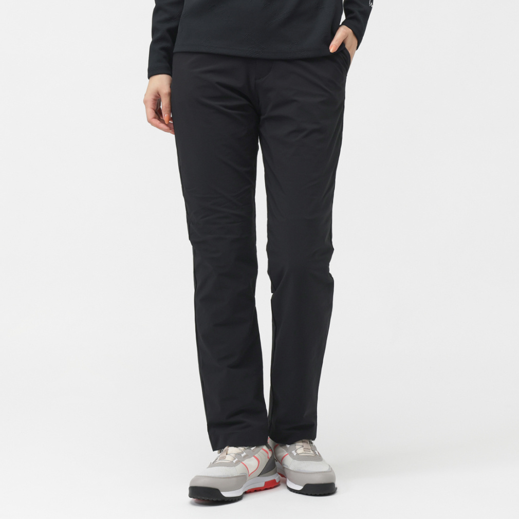 レディース ブラック ゴルフパンツ ルコックスポルティフ ゴルフ レディース ゴルフウェア ウインドパンツ