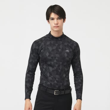 アイヒート プリントハイネックコンプレッション TR-1U1505LH-GH