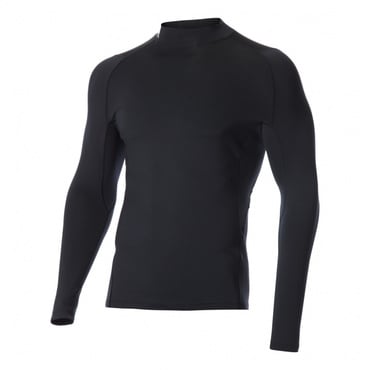 HEATGEAR FITTED LONG SLEEVE MOCK SHIRT 1371672(ブラック-S)