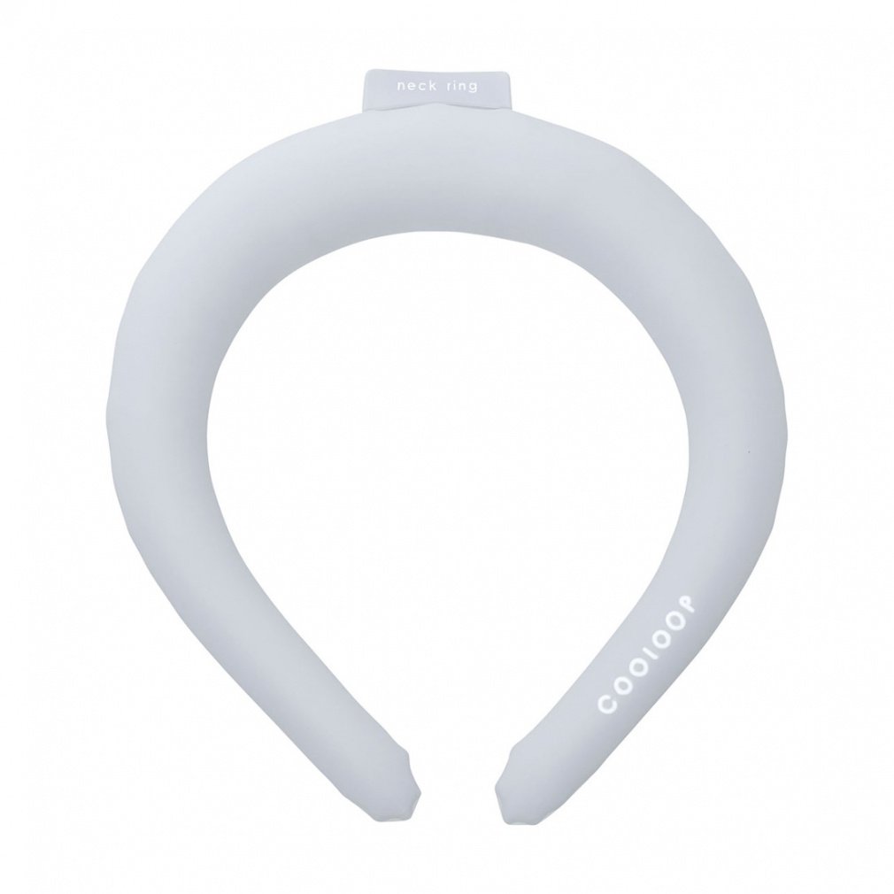 COOLOOP クーループ ネックリングL ブルー 2時間 41802(ライトグレー-L)