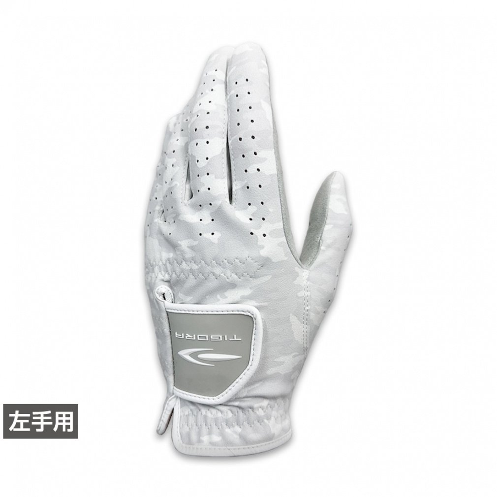 グローブ TR-1G1444 汗・雨に強いオールウェザータイプ(ホワイト×グレー-21cm)