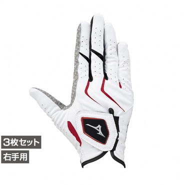 Mizuno 硬式グローブ ホワイト ミズノ ゴルフウェア ゴルフグローブ W-GRIP(ダブルグリップ) 右手用