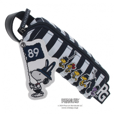 SNOOPY ボールポーチ ボーダー柄 UNISEX 053-4184545