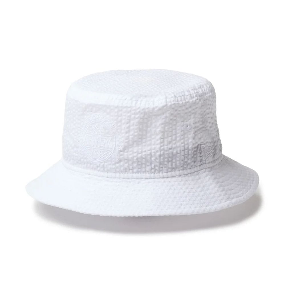 ニューエラ ゴルフウェア ハット 春 夏 GF BUCKET01 SEERSUCKER WHI