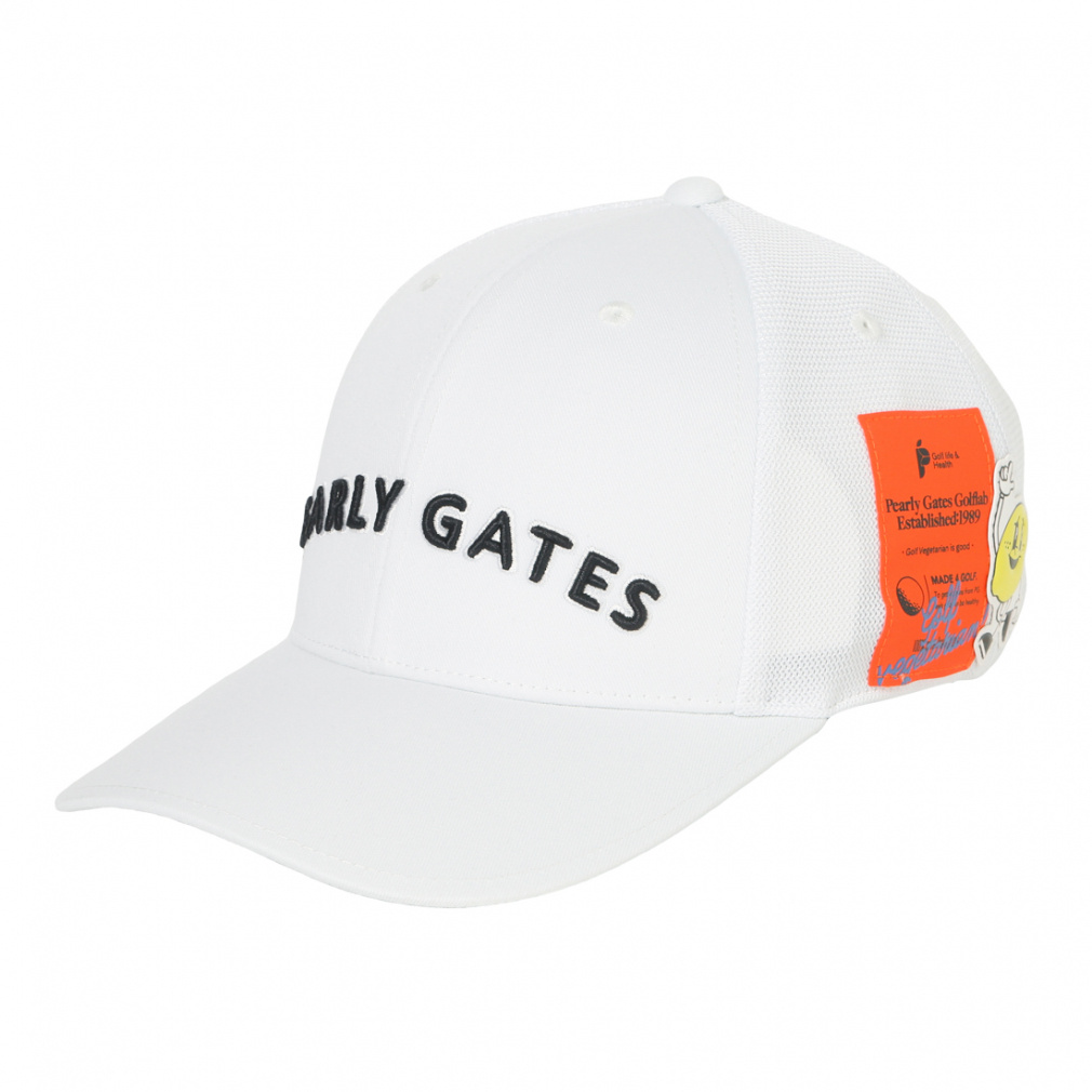 ⛳️ゴルフ　パーリーゲイツ キャップ　ホワイト　完売品 PEARLY GATES パーリーゲイツ キャップ ホワイト系 ランク：B