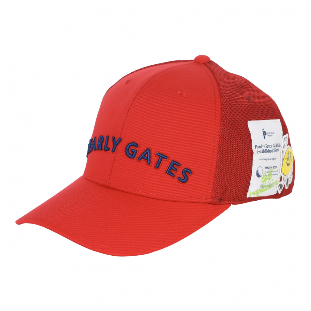 PEARLYGATES Bioネームリサイクルツイルキャップ (UNISEX)白 PEARLY GATES｜Bioネームリサイクルツイルキャップ (UNISEX