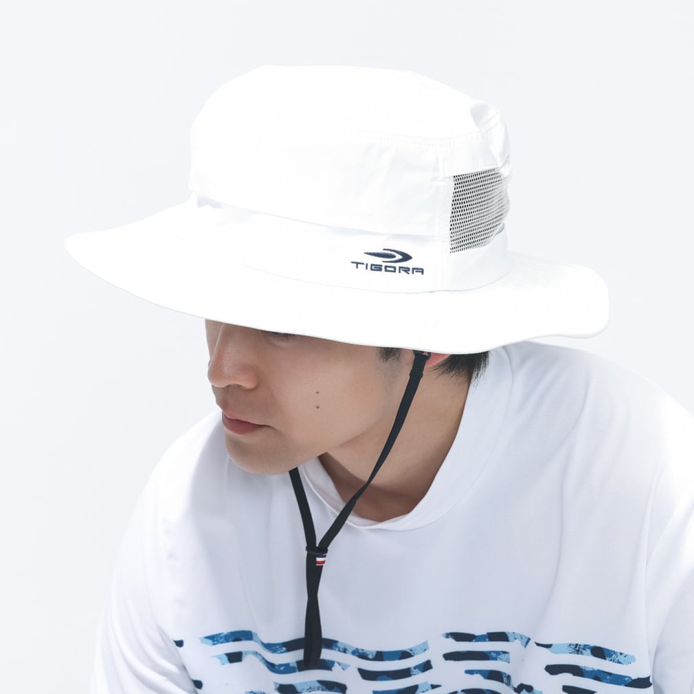 保冷剤入れポケット付きハット TR-1C1236HHT(ホワイト-XL)