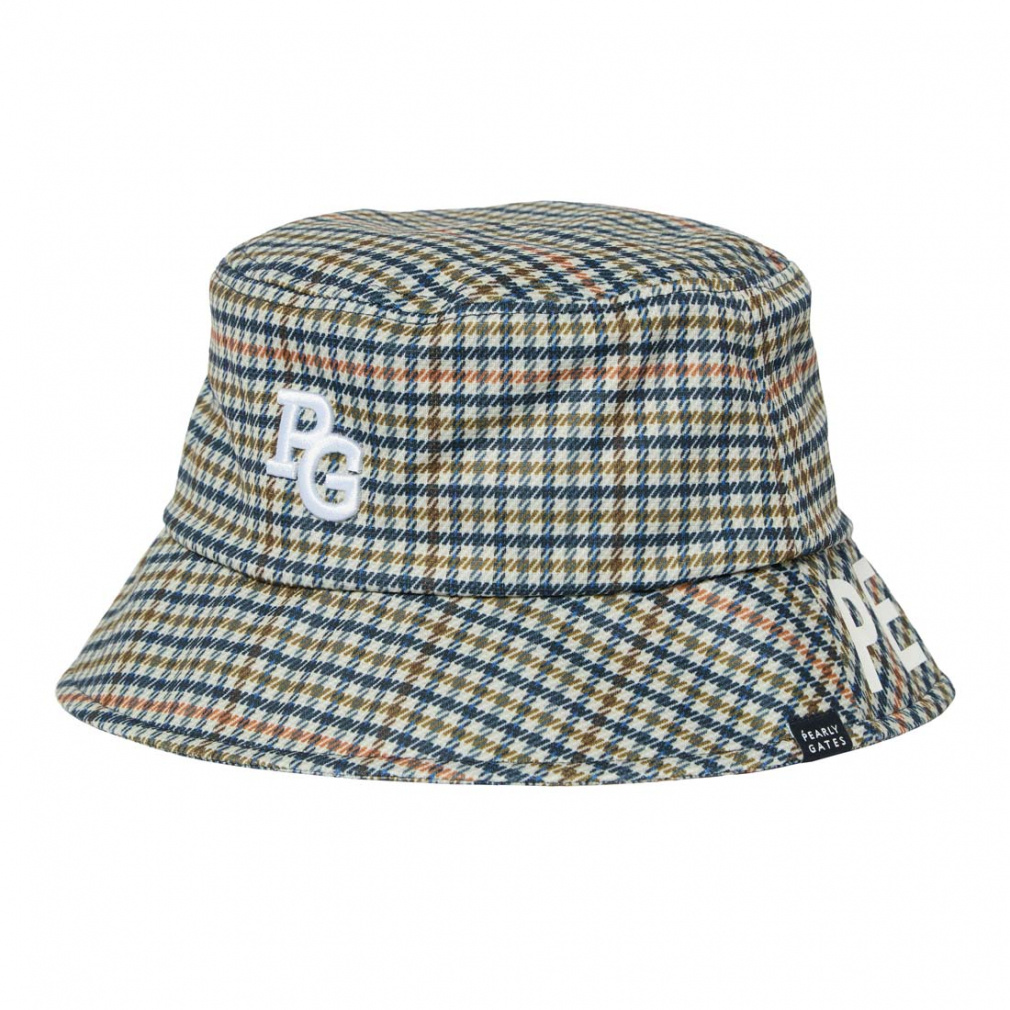 パーリーゲイツ ゴルフウェア ハット 秋 冬 ガンクラブチェック柄HAT