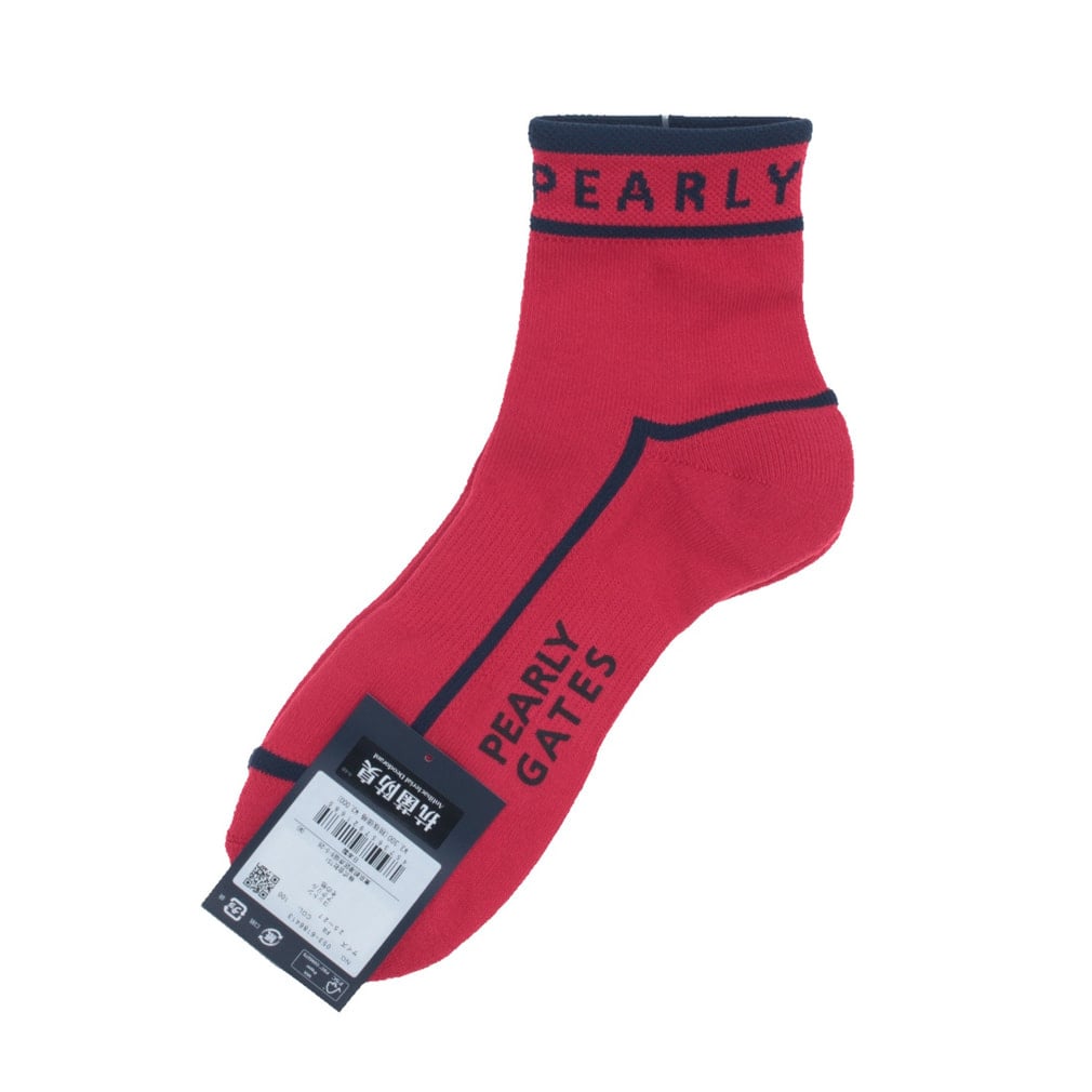 パーリーゲイツ ゴルフウェア ソックス 春 夏 パイピングショートSOX