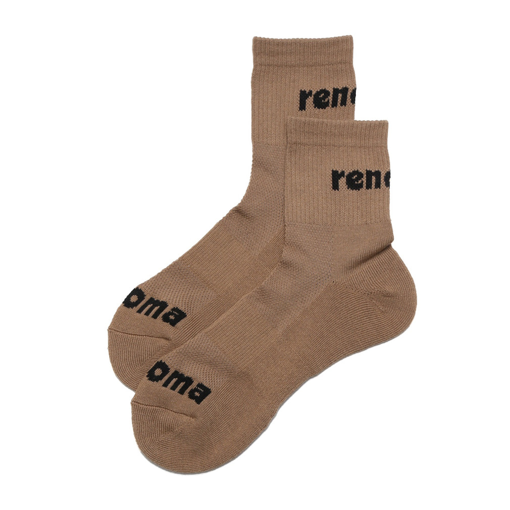 LOGO JQ SHORT SOCKS RGAC-032(ベージュ-FREE)