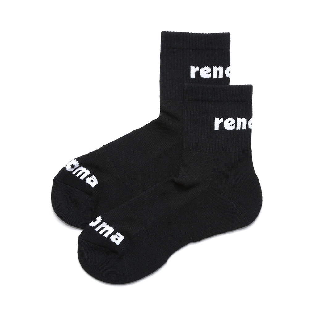 LOGO JQ SHORT SOCKS RGAC-032(ブラック-FREE)