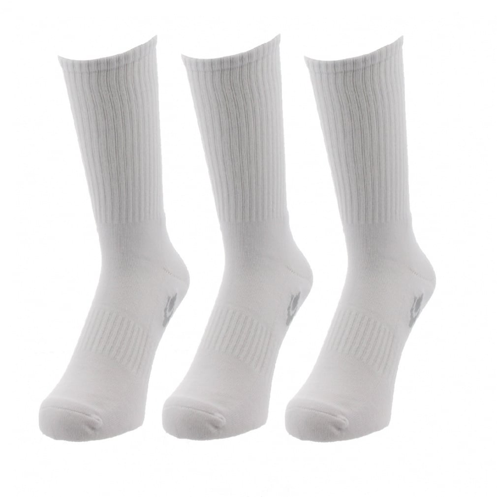 3足組レギュラー丈ソックス TR-9A3134RE(ホワイト-25-27cm)