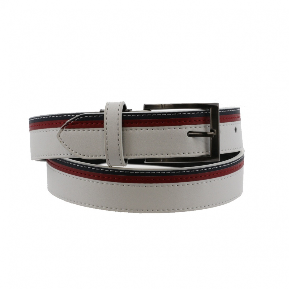 ライン切替ベルト TR-1A1055BE(ホワイト×ネイビー-FREE)