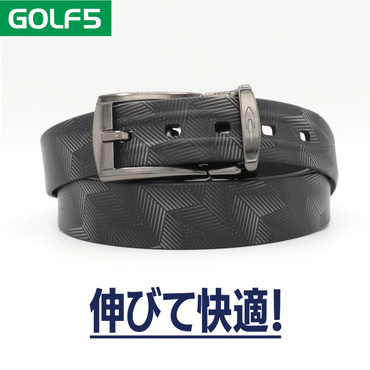伸縮ベルト 快適 楽 ストレッチ 伸びる ラバー 樹脂 撥水 スポーツ 普段使い 黒 柄 1940530414