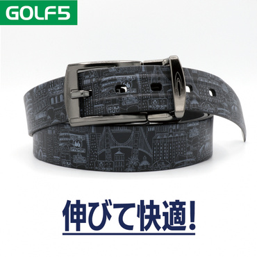 伸縮ベルト 快適 楽 ストレッチ 伸びる ラバー 樹脂 撥水 スポーツ 普段使い 黒 柄 1940530614
