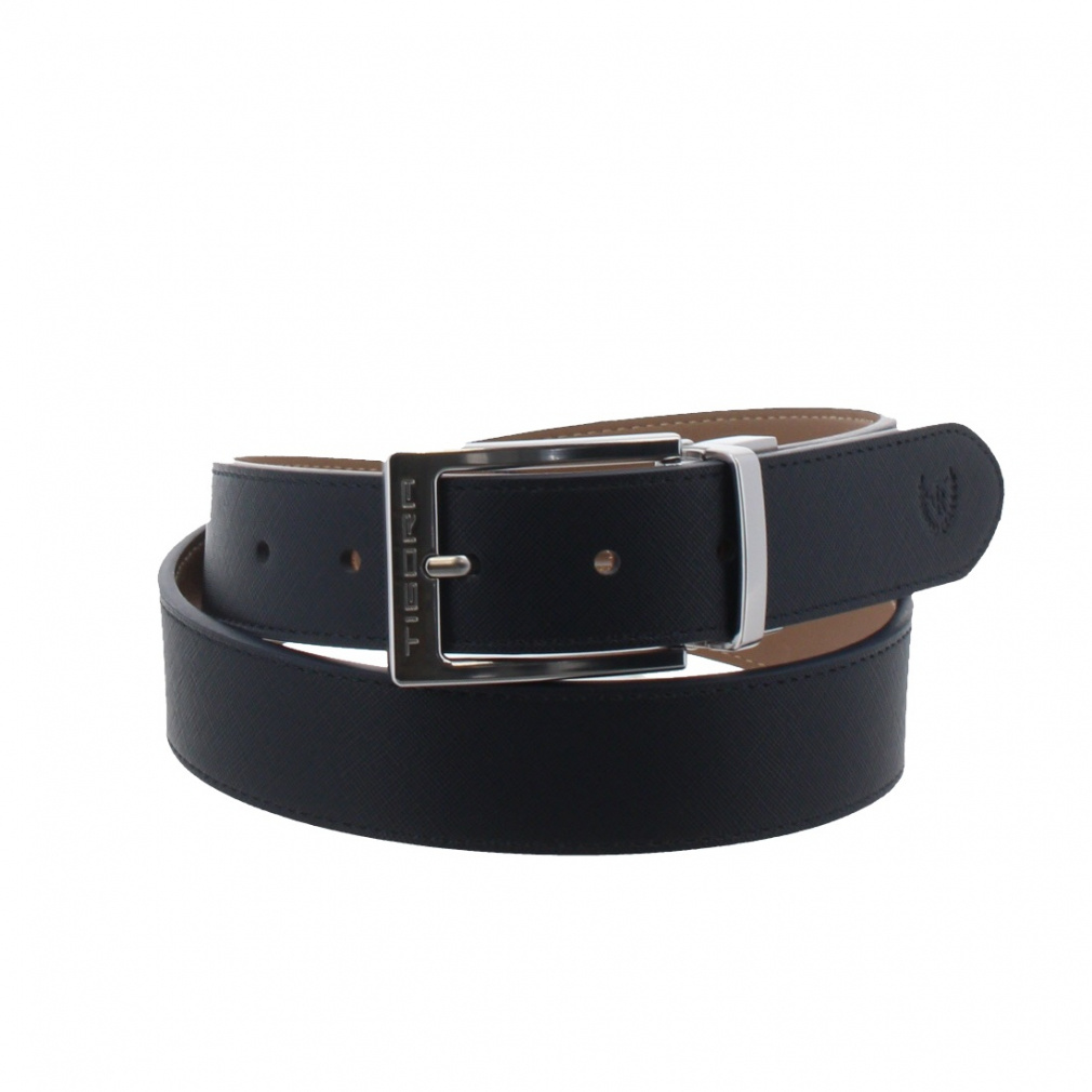 エンボスリバーシブルベルト TR-1A1005BE(ネイビー×ベージュ-FREE)