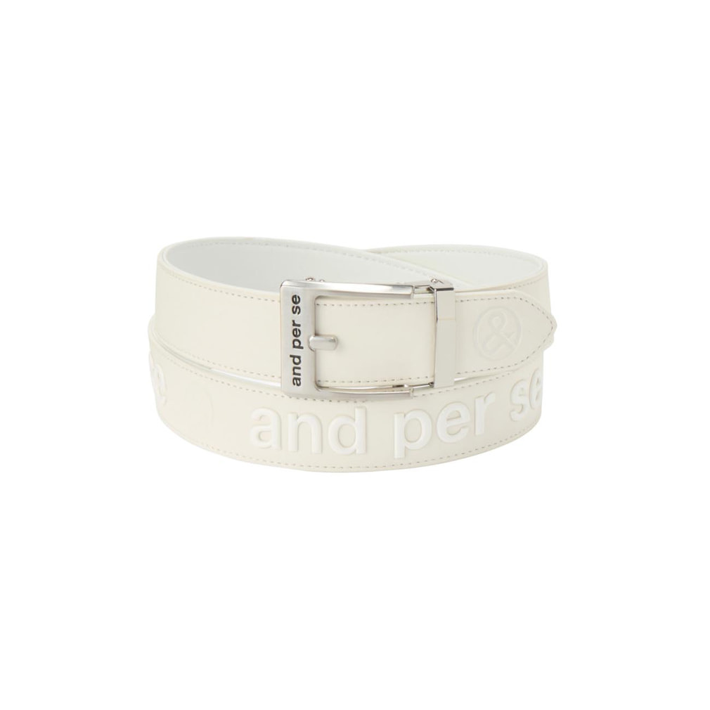 ロゴプリントベルト( ) AMS7416(ホワイト-FREE)