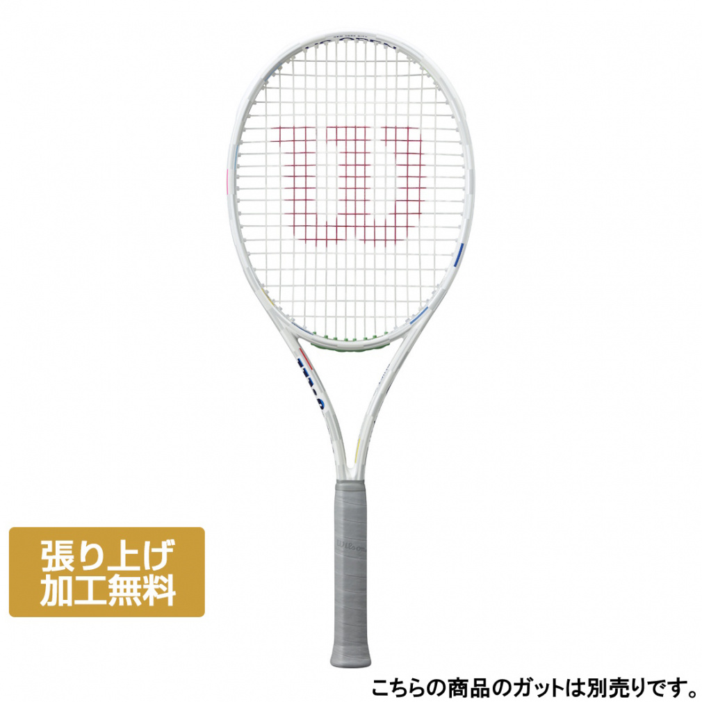 ウイルソン 国内正規品 SHIFT 99L V1 US OPEN シフト 99L V1 USオープン 2025 WR178611U2 硬式テニス 未張りラケット : ホワイト Wilson