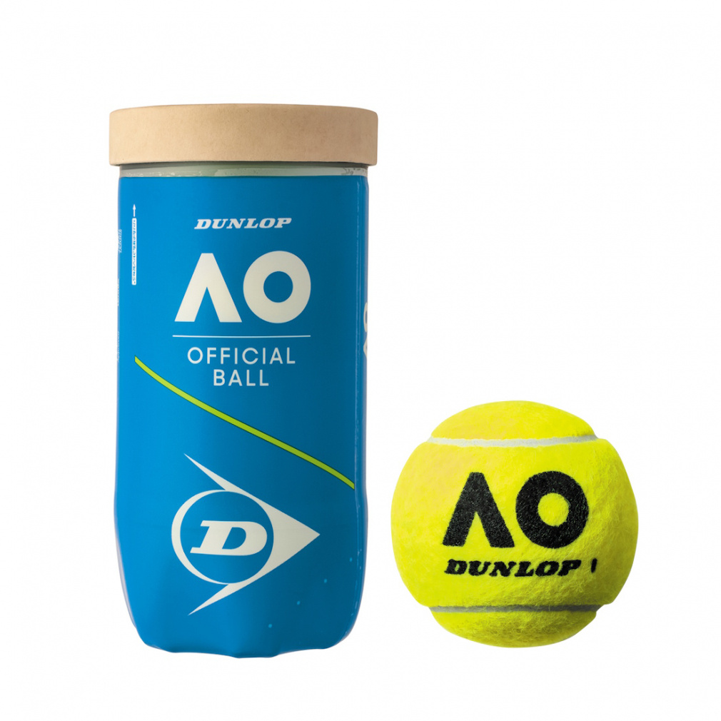 DUNLOP AO OFFICIAL BALL 1箱(2個入缶×30缶) 新品 ダンロップ ダンロップ オーストラリアン オープン 2ヶ入 30缶 (テニス