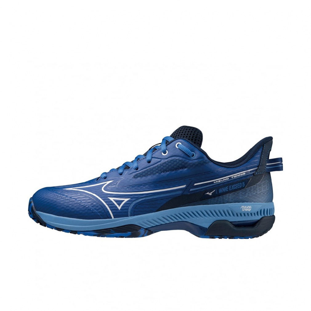 ミズノ WAVE EXCEED 5 SW OC ウエーブエクシード 5 SW OC 61GB231426 メンズ レディス テニス オムニクレー用シューズ 4E : ブルー MIZUNO