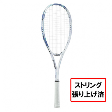 ソフトテニス 3点セット エアライド/パワークッション106/グリップテープ ウェット(ホワイト×ブルー-23.0)