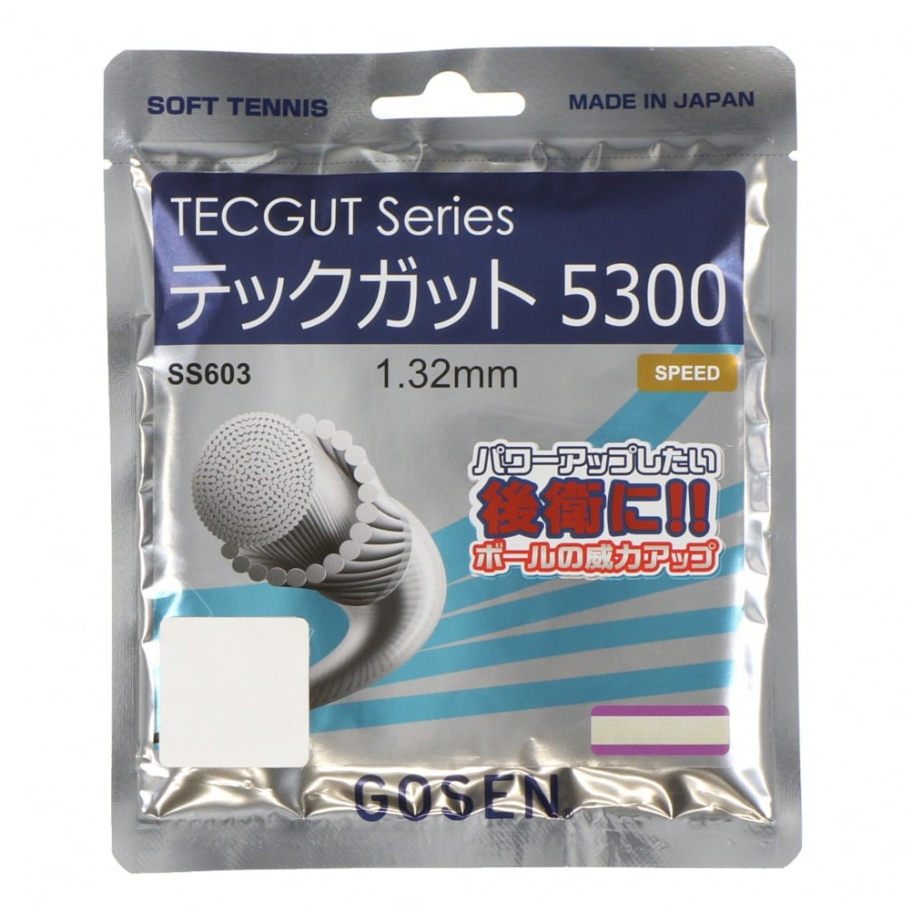 ゴーセン TECGUT 5300 ナチュラル SS603NA ソフトテニス ストリング