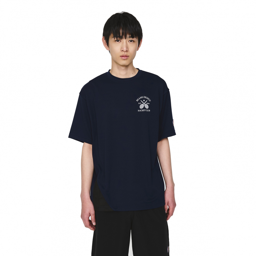 テニスドライTシャツMEN(ネイビー-S)