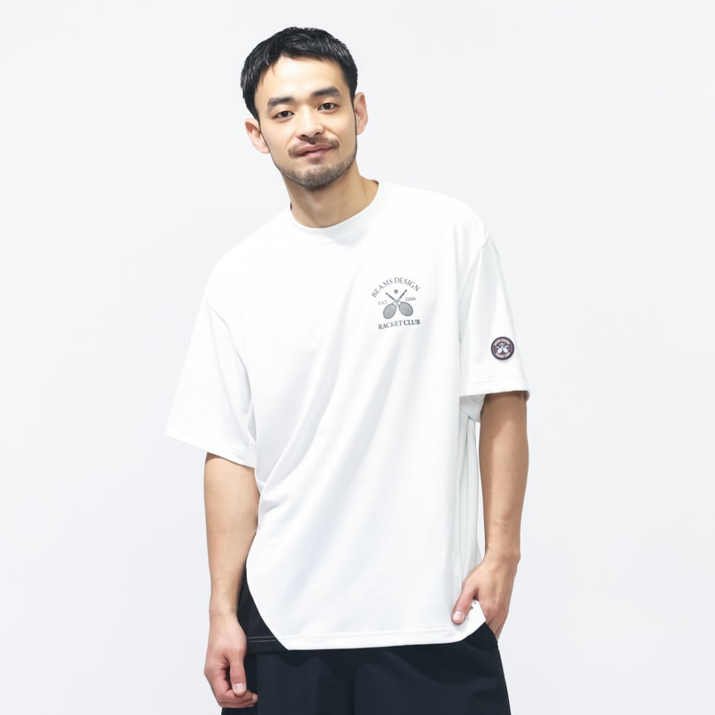 テニスドライTシャツMEN(ホワイト-S)