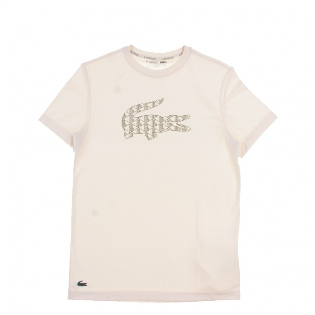 モノグラムワニロゴウルトラドライ鹿の子Tシャツ(ホワイト-M)