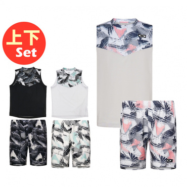 上下セット 半袖Tシャツ SLANT BLOCKING NS TEE 11.0 ・ ハーフパンツ SLANT GRAPHIC SHORTS 11.0